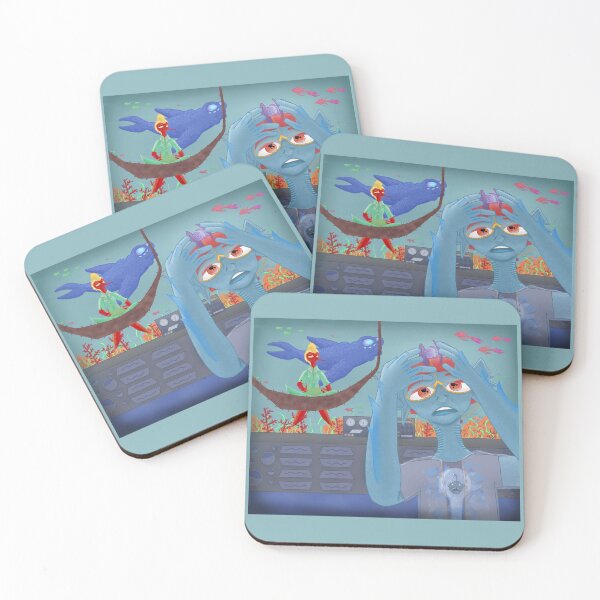 Item preview, Tonze and Haste, Sea Creature, Hummingbird Creature designed and sold by PastelsCreatures.
