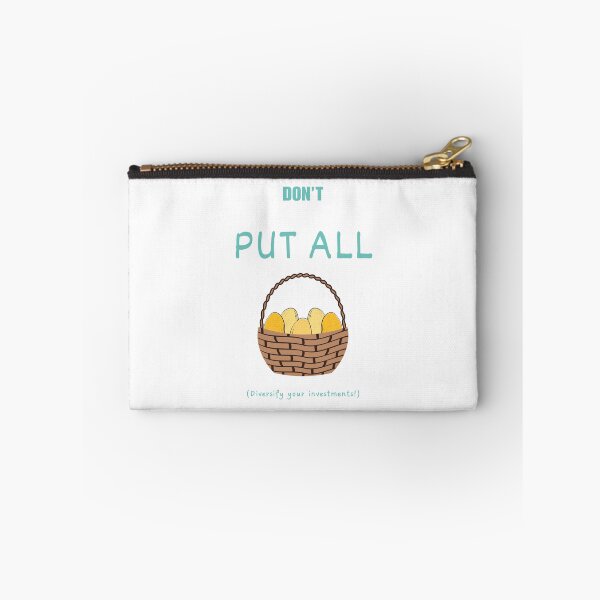 Item preview, Don't put all the eggs in one basket (Cyan text) designed and sold by Idioms4u.