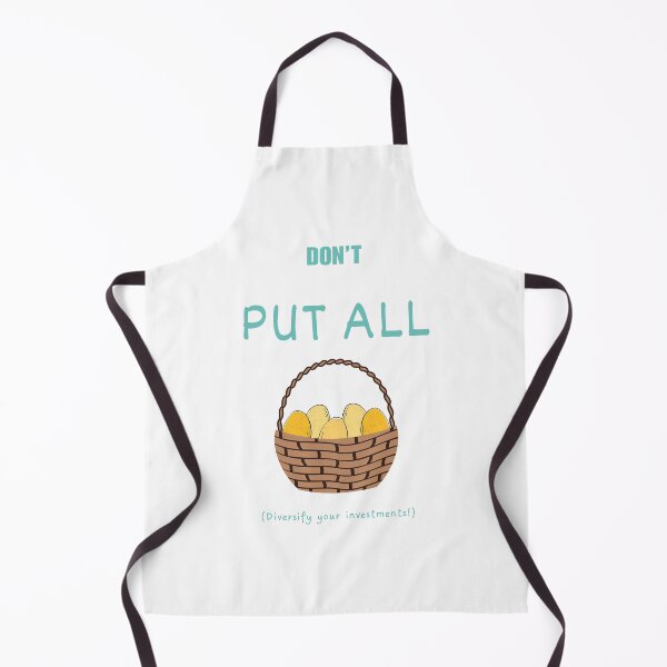 Item preview, Don't put all the eggs in one basket (Cyan text) designed and sold by Idioms4u.