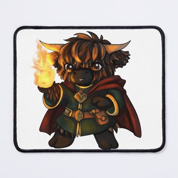 Item preview, Cute Chibi Sorcerer Highland Cow designed and sold by kjmastersart.