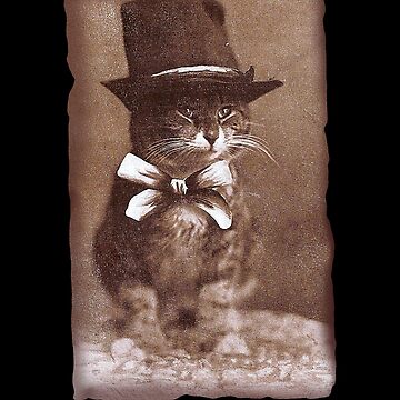 Artwork thumbnail, Vintage Cat Retro Hat by Kittyworks