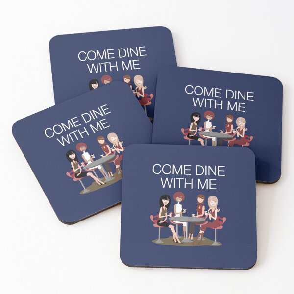 Item preview, Come Dine With Me…Just Girls! (on Navy) designed and sold by PawsitiveMum3.