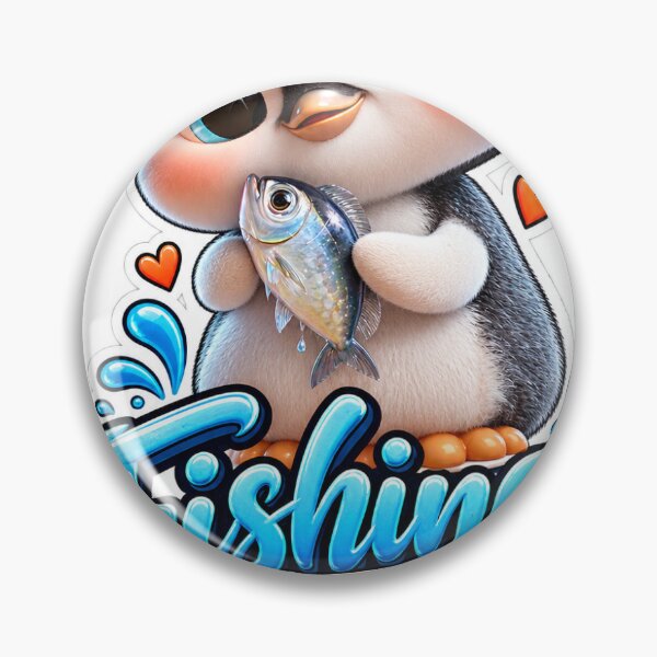Item preview, Cute Fishing Penguin Fishing Makes Me Happy designed and sold by gerito1991bs.