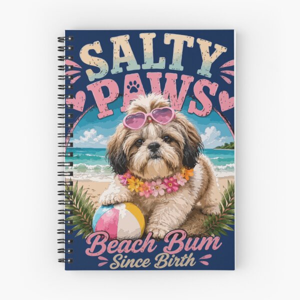 Item preview, Salty Paws – Shih Tzu Beach Bum Since Birth designed and sold by PawsAndPallette .