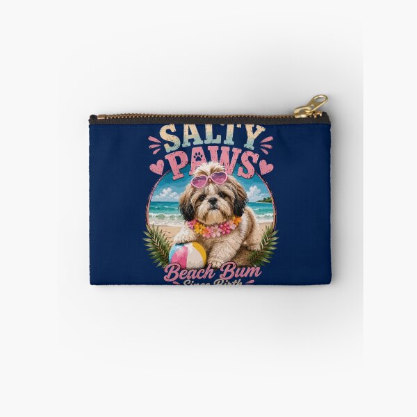 Item preview, Salty Paws – Shih Tzu Beach Bum Since Birth designed and sold by PawsAndPallette .