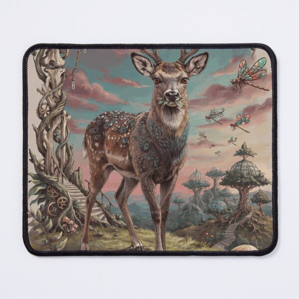 Item preview, Surreal Steampunk Deer Fantasy Wonderland designed and sold by DylanHarwood.