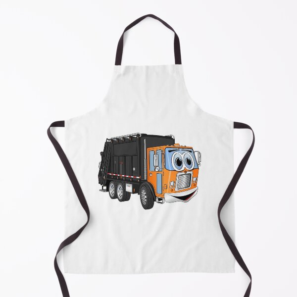 Item preview, Black and Orange Garbage Truck Cartoon designed and sold by Scott Hayes.