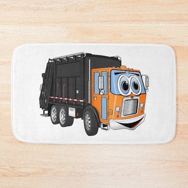 Item preview, Black and Orange Garbage Truck Cartoon designed and sold by Scott Hayes.
