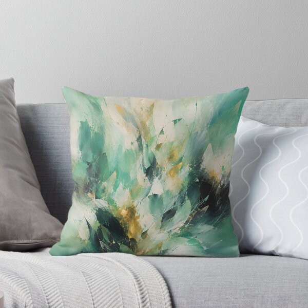 Item preview, Emerald Green Gold Abstract Botanical Art designed and sold by GutyzDesignsES.