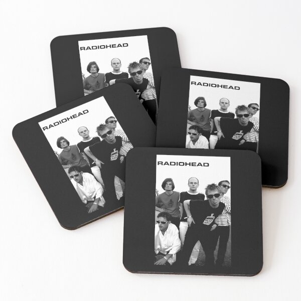 Item preview, Radiohead Early 90s Group Photo Monochrome Poster designed and sold by idartwork.