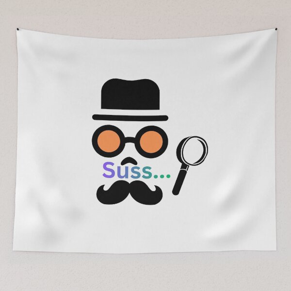Item preview, Suss Funny Suspicious Cartoon Character designed and sold by Amilu Creative.