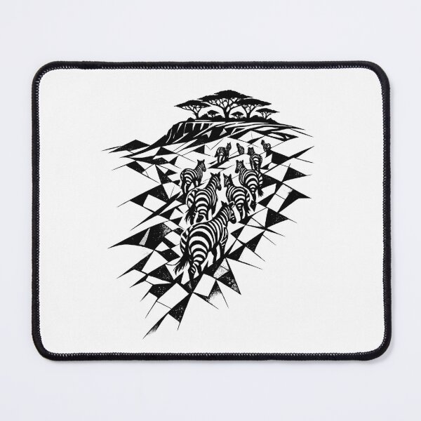 Item preview, Zebra Herd - Abstract African Wildlife designed and sold by JonelCrafts.