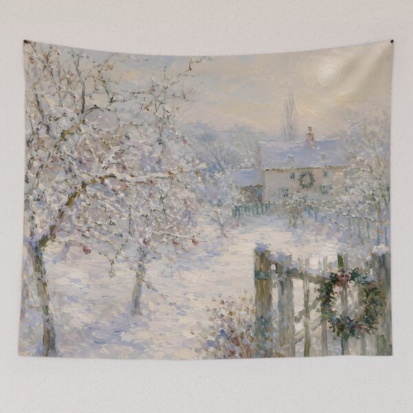 Item preview, Snowy Christmas Cottage Winter Wonderland designed and sold by GutyzDesignsES.