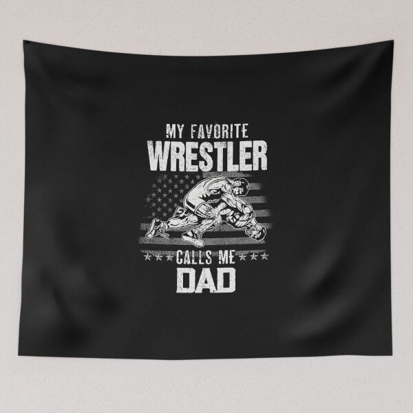 Item preview, Wrestling My Favorite Wrestler Calls Me Dad Backside designed and sold by LillyDalgarno.