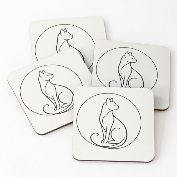 Item preview, Minimalist Cat Line Art - Chic Pet Collection designed and sold by tineldesign.
