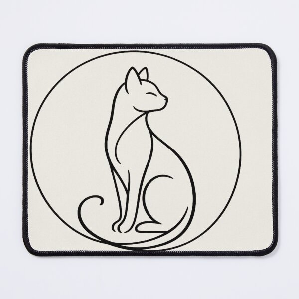 Item preview, Minimalist Cat Line Art - Chic Pet Collection designed and sold by tineldesign.