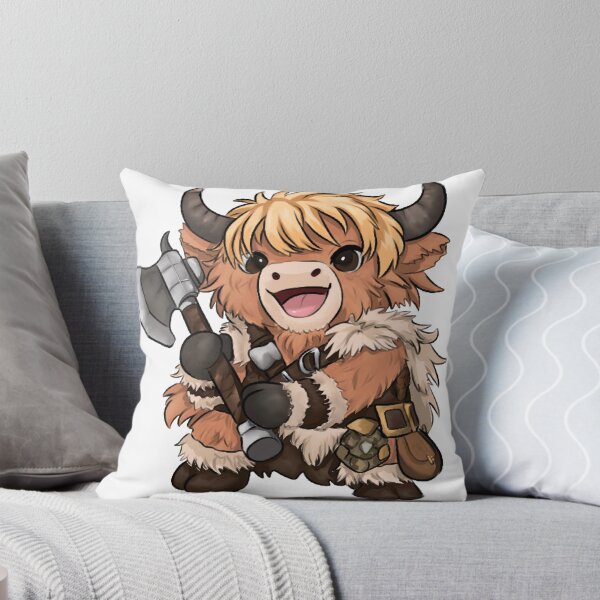 Item preview, Cute Chibi Barbarian Highland Cow designed and sold by kjmastersart.