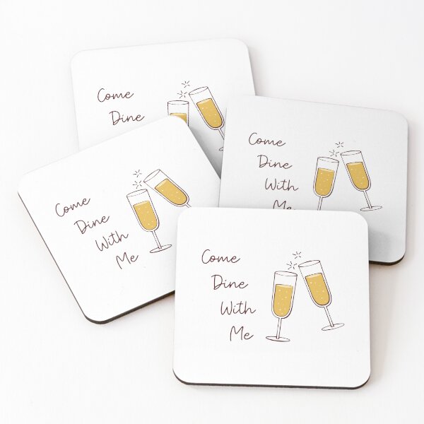 Item preview, Come Dine With Me…Wine Glasses (on White) designed and sold by PawsitiveMum3.