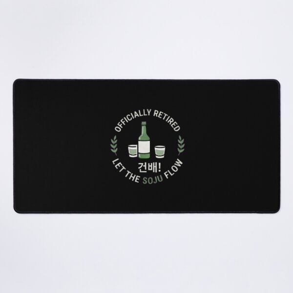 Item preview, Funny Retired Soju Shirt, Officially Retired Let the Soju Flow, Korean Culture Retirement Gift, Geonbae Korean Drinks Fan T-Shirt designed and sold by SunAndJune.