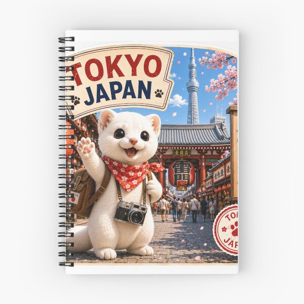 Item preview, Mofu’s Asakusa Adventure – Cute Tokyo Japan Travel Sticker designed and sold by aoisora-kiki55.