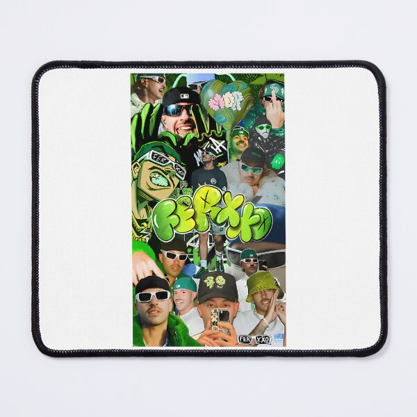 Item preview, Feid Green Aesthetic Collage Art Design designed and sold by zak-imasasag.