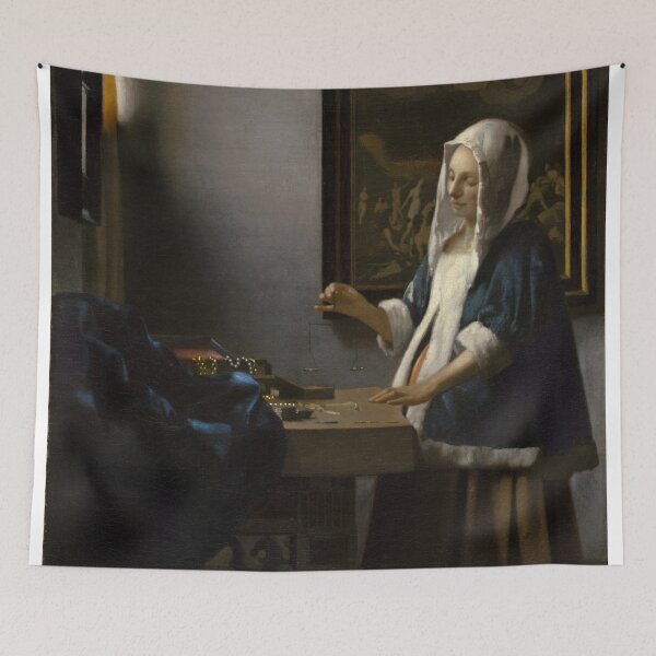 Item preview, Woman Holding a Balance - Johannes Vermeer designed and sold by themasters.
