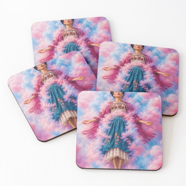 Item preview, Floating Frida in Cotton Candy Clouds designed and sold by reggiemercedes.