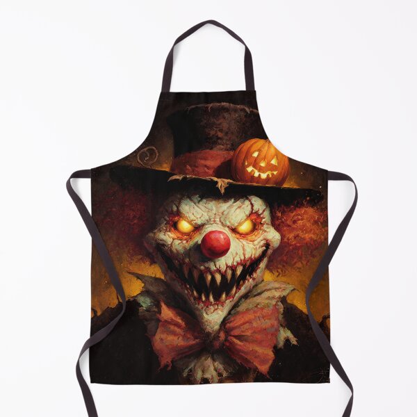 Item preview, Evil Halloween Clown with Pumpkin – Creepy Horror Art designed and sold by SweetLilith.