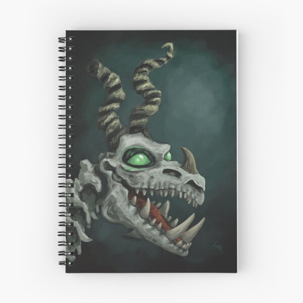 Item preview, Boneknapper painting designed and sold by RootSpellStudio.