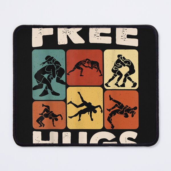 Item preview, Retro Free Hugs Wrestling Graphic Gift for Men Women Kids designed and sold by LillyDalgarno.