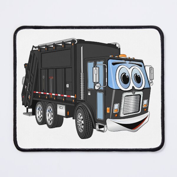 Item preview, Black Garbage Truck Cartoon designed and sold by Scott Hayes.