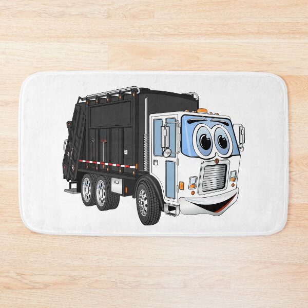 Item preview, Black and White Garbage Truck Cartoon designed and sold by Scott Hayes.