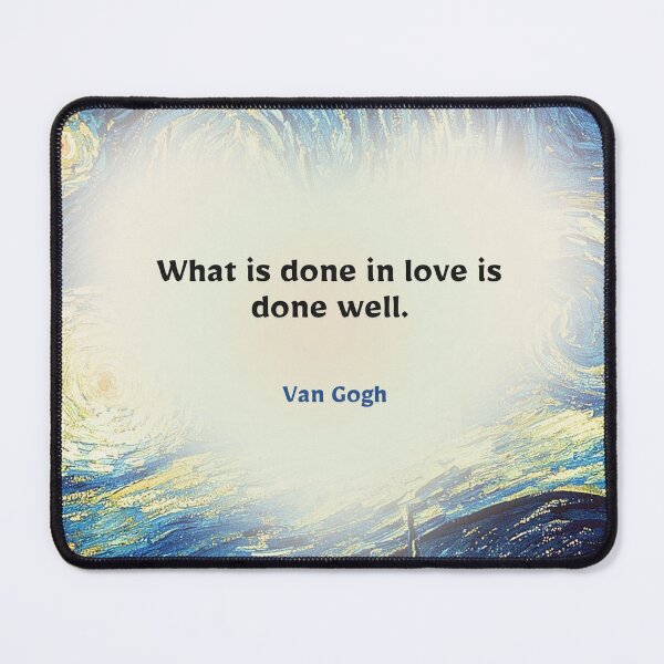 Item preview, Vincent van Gogh Quote Poster | What Is Done in Love Is Done Well | Inspirational Wall Art designed and sold by Poeticrituation.