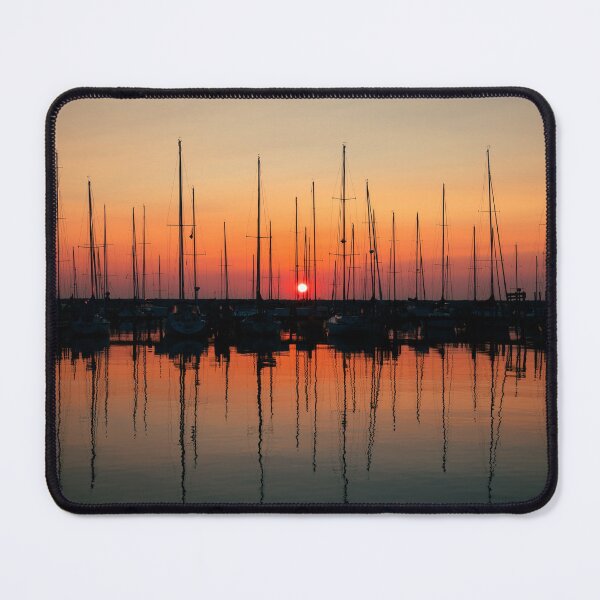 Item preview, Milwaukee Dawn Sails: Morning Marina Silhouettes designed and sold by Letalprema.