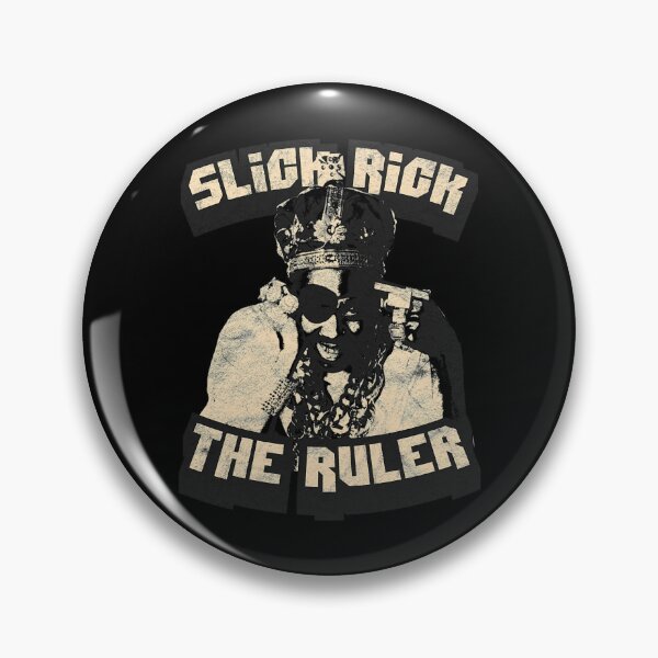 Item preview, Slick Rick The Ruler Monochrome Hip Hop Portrait designed and sold by MuseHaven.