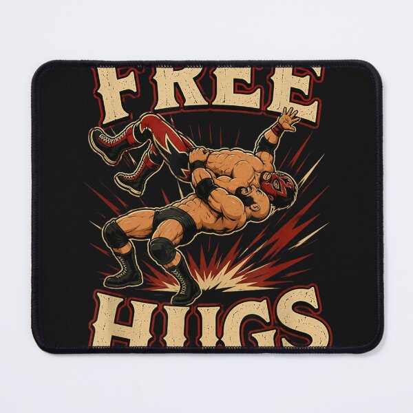 Item preview, Wrestling Wrestlers Free Hug Funny Humor Meme Men Women Kids designed and sold by LillyDalgarno.