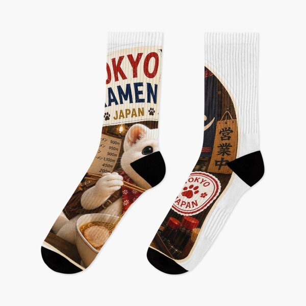 Item preview, Mofu’s Tokyo Ramen Adventure – Cute Japanese Food Travel Sticker designed and sold by aoisora-kiki55.