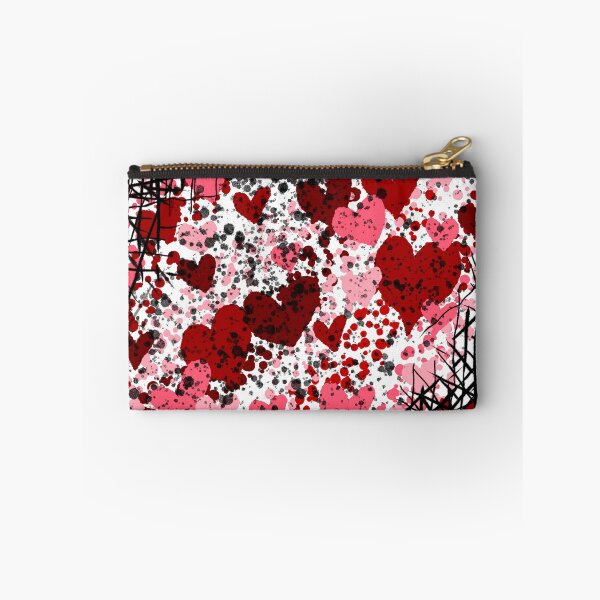 Item preview, Love in the Static - Grunge Red & Pink Heart Pattern designed and sold by TheArtOfTreble.