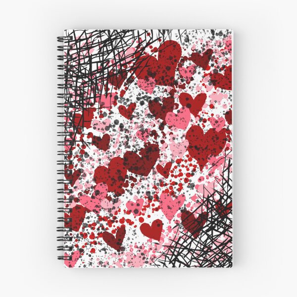 Item preview, Love in the Static - Grunge Red & Pink Heart Pattern designed and sold by TheArtOfTreble.