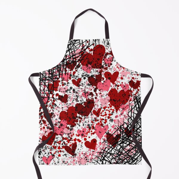 Item preview, Love in the Static - Grunge Red & Pink Heart Pattern designed and sold by TheArtOfTreble.
