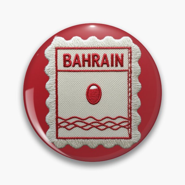 Item preview, Bahrain Travel Patch Pearl Embroidered Stamp designed and sold by tiigerdad.