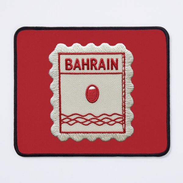 Item preview, Bahrain Travel Patch Pearl Embroidered Stamp designed and sold by tiigerdad.