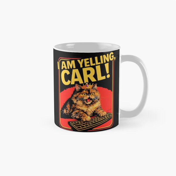 Item preview, I Am Yelling Carl Donut The Cat Dungeon Crawler Ca designed and sold by Demakusan.