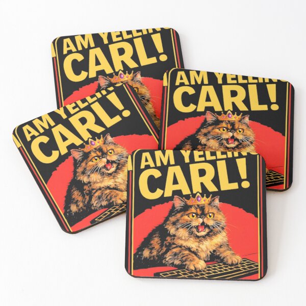 Item preview, I Am Yelling Carl Donut The Cat Dungeon Crawler Ca designed and sold by Demakusan.