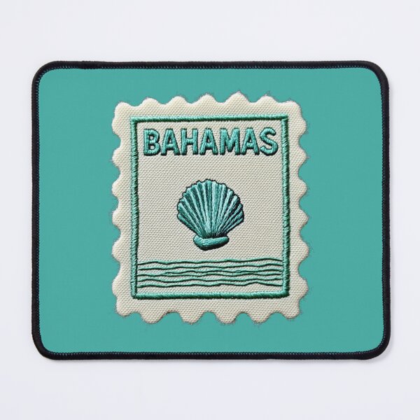 Item preview, Bahamas Vintage Travel Patch Seashell Embroidered designed and sold by tiigerdad.