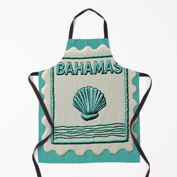 Item preview, Bahamas Vintage Travel Patch Seashell Embroidered designed and sold by tiigerdad.
