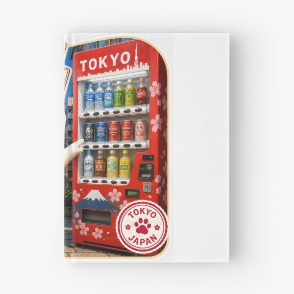 Item preview, Mofu’s Tokyo Vending Machine Adventure – Cute Japan Travel Sticker designed and sold by aoisora-kiki55.