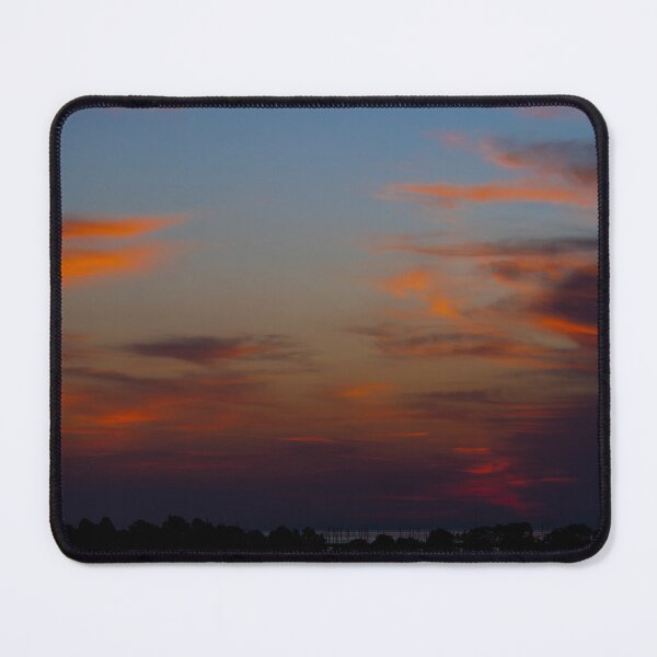 Item preview, Dramatic Crimson Cloudscape: Sunset Horizon Silhouette designed and sold by Letalprema.