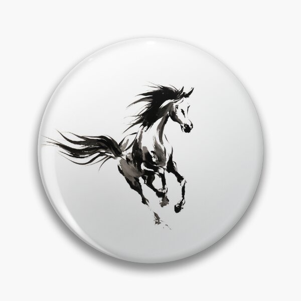 Artikelvorschau, Brushstroke Horse - S01 entworfen und verkauft von FlaskLab.