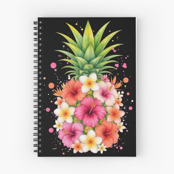 Item preview, Pineapple Flowers Women Aloha Hawaii Vintage Floral designed and sold by CF_VintageDesign.